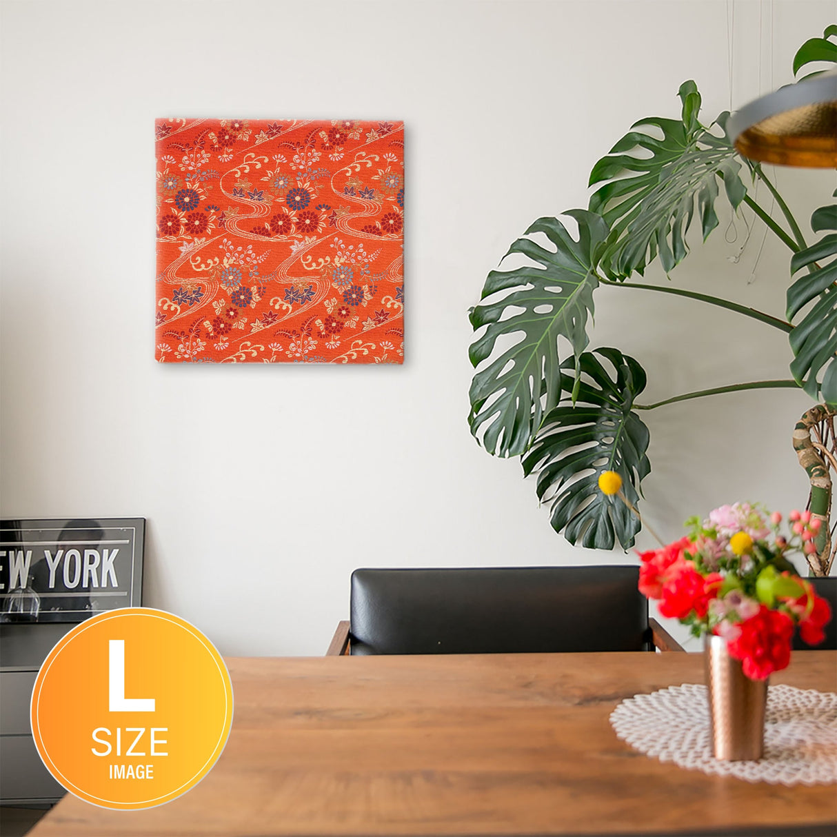 和柄のインテリア小物 写真 壁掛け pat-0278