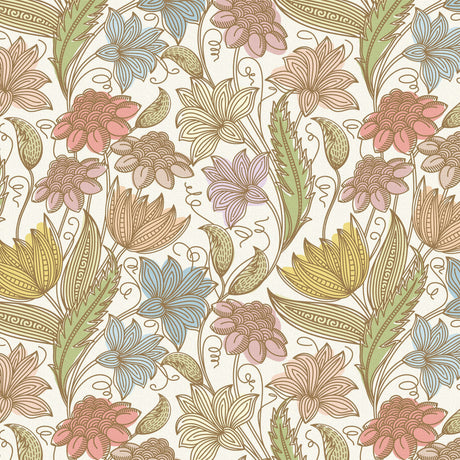 Nordic floral fabric panel photo art pat-0291