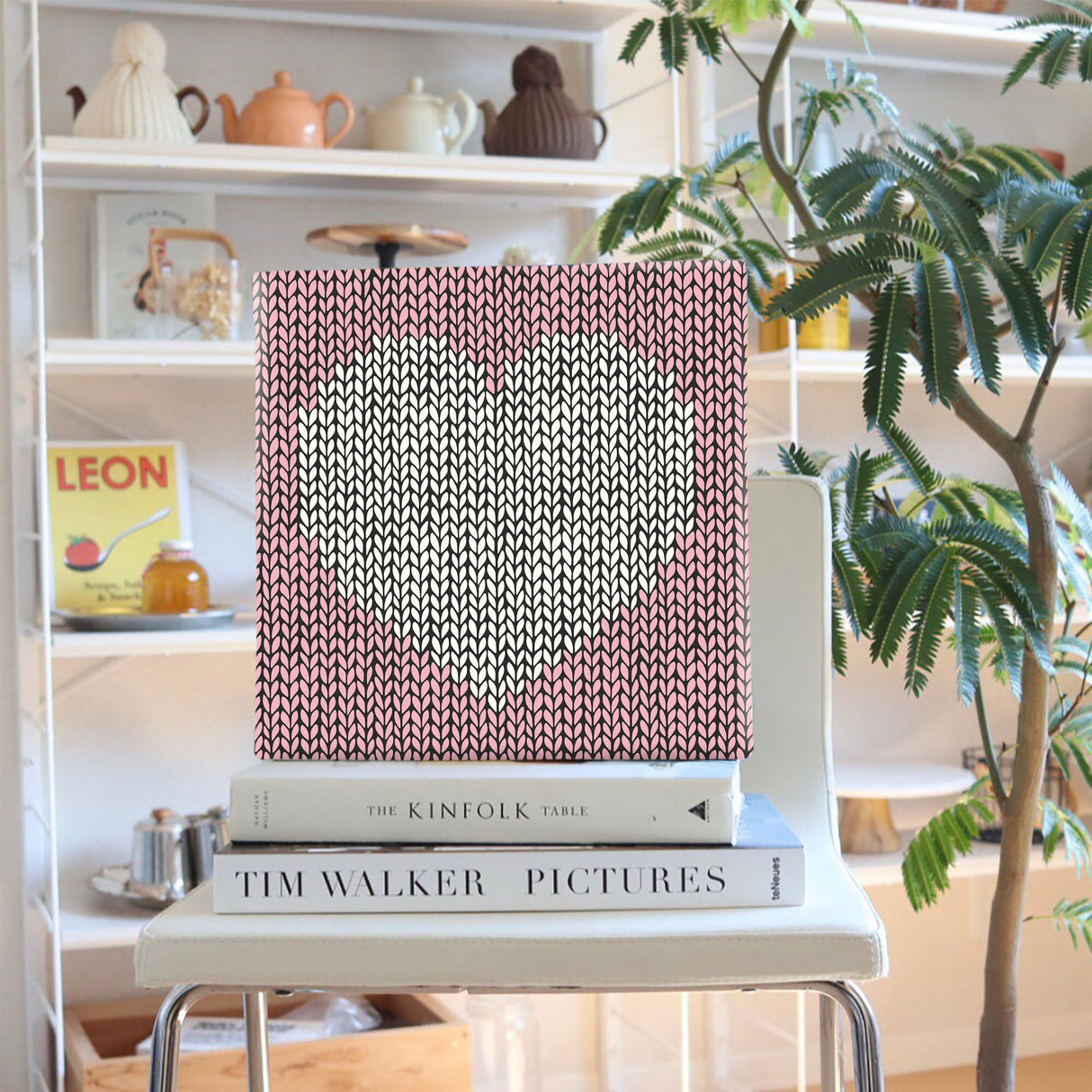 Nordic Heart Fabric Panel Wall Decor Interior pat-0296-pk