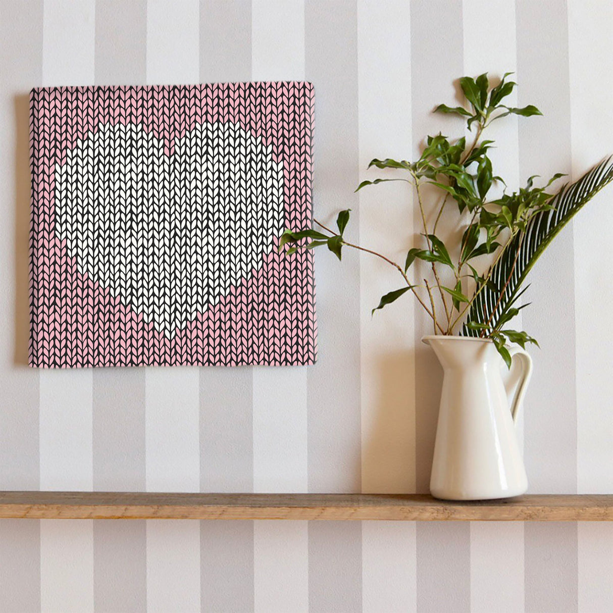 Nordic Heart Fabric Panel Wall Decor Interior pat-0296-pk