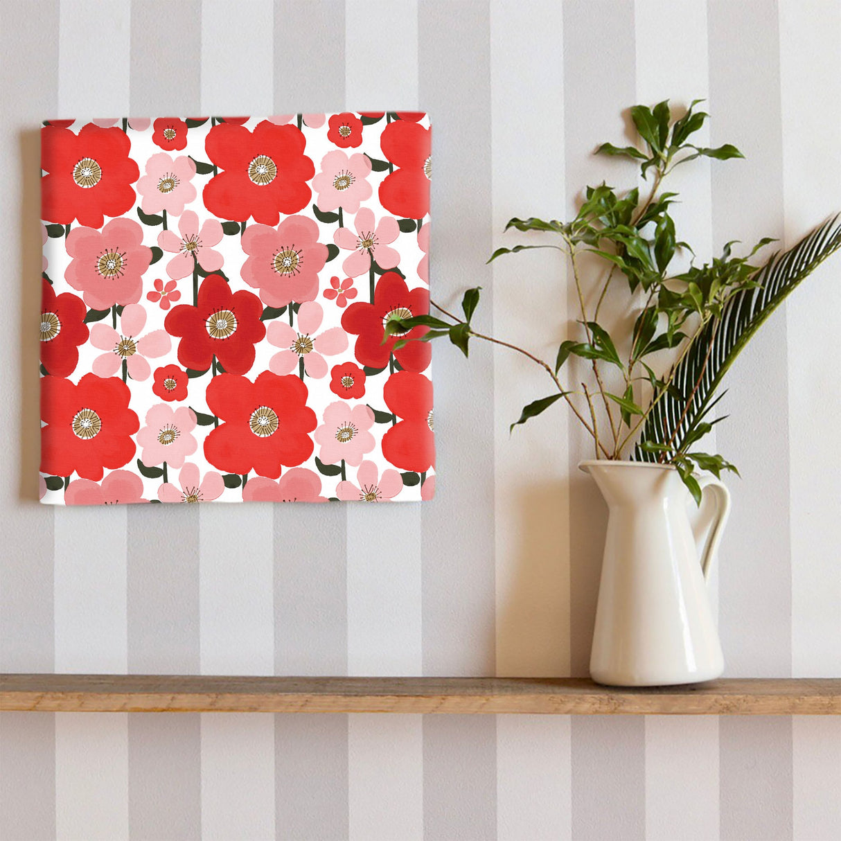 スカンジナビアンデザインのファブリックパネル インテリア アート 雑貨 pat-0306