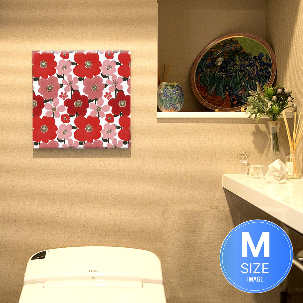 スカンジナビアンデザインのファブリックパネル インテリア アート 雑貨 pat-0306