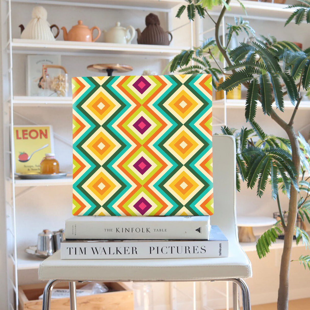 Geometric pattern art panel, small items, interior decoration, pat-0317