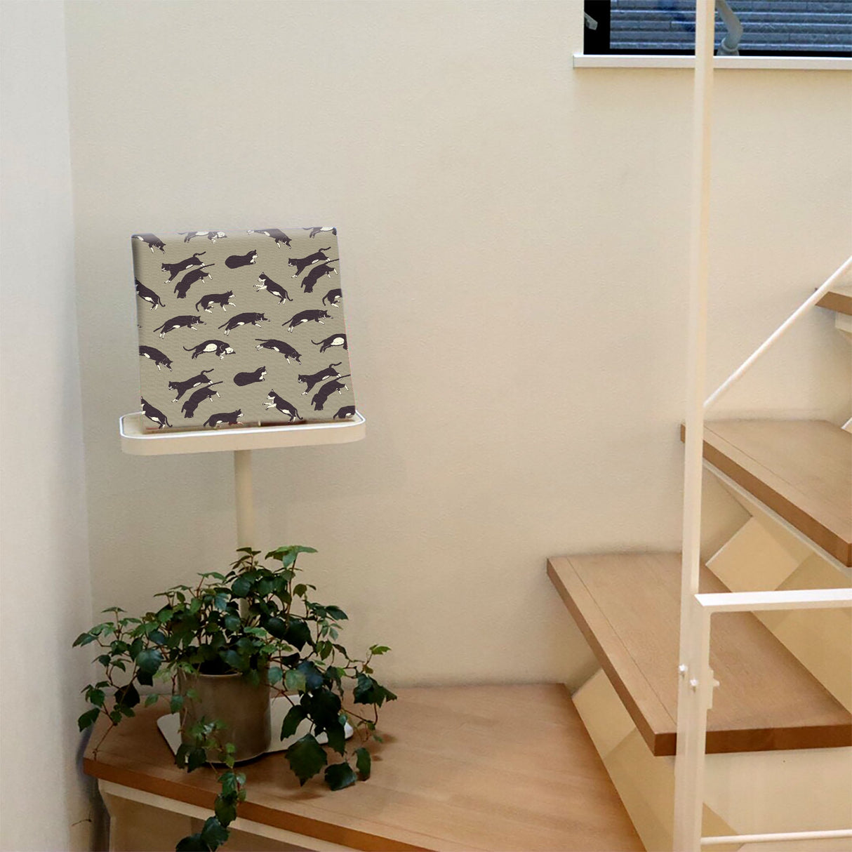 猫のインテリア小物 ファブリック アート