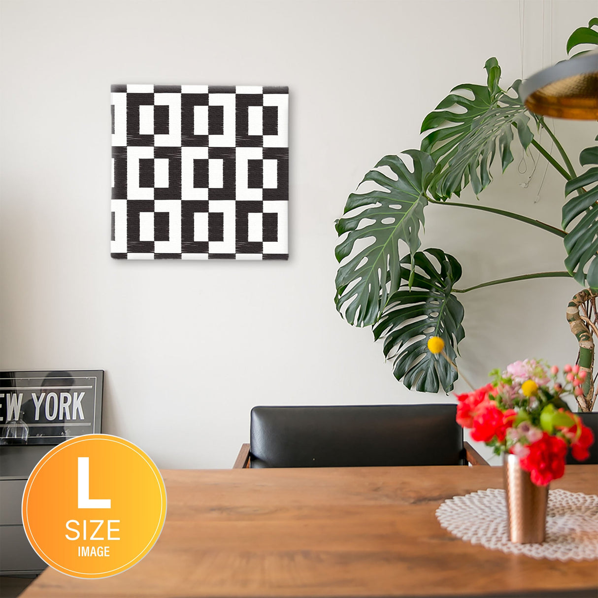 幾何学模様のファブリックパネル インテリア 雑貨 アート シンプルモダン  pat-0320