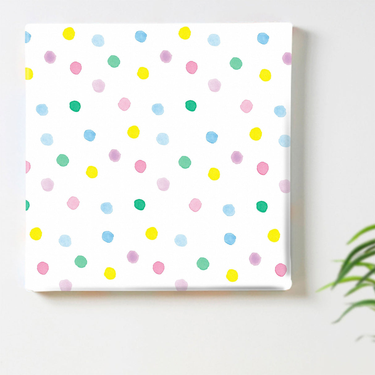 北欧テイストのファブリックボード インテリア 雑貨 アート ドット柄 カラフル pat-1702-003
