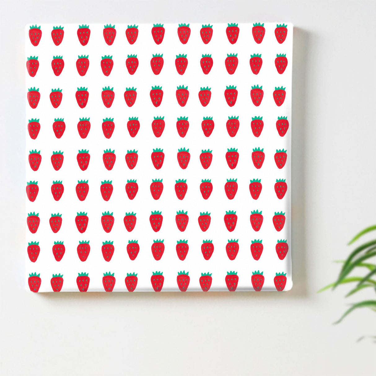 Scandinavian-style art panel interior goods art simple strawberry pat-1702-033