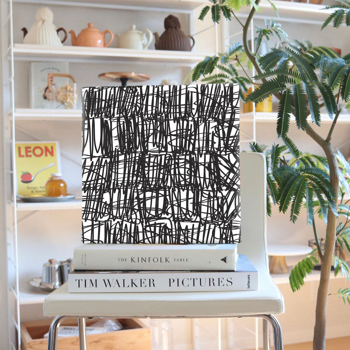 幾何学模様のウォールデコ インテリア雑貨 アートパネル キャンバス patt-1802-05