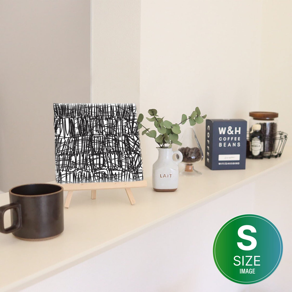 幾何学模様のウォールデコ インテリア雑貨 アートパネル キャンバス patt-1802-05