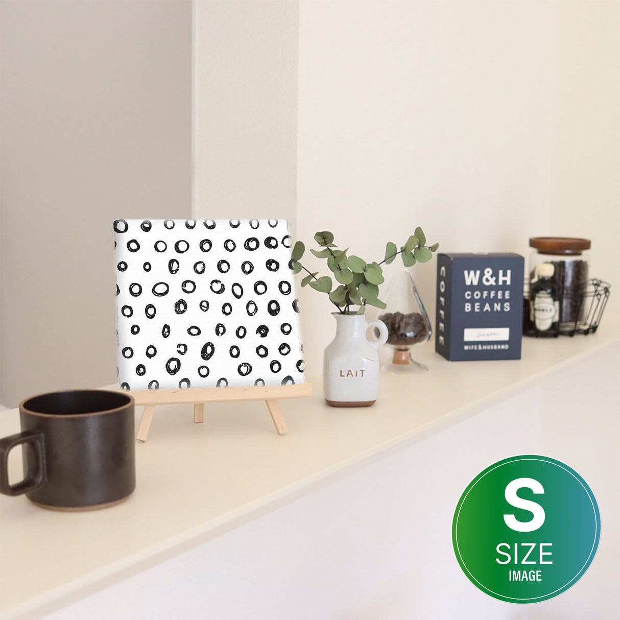 幾何学模様のファブリックパネル インテリア雑貨 アートパネル キャンバス patt-1802-06