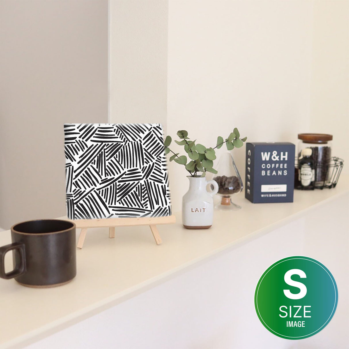 幾何学模様のファブリックパネル インテリア雑貨 アートパネル キャンバス patt-1802-19