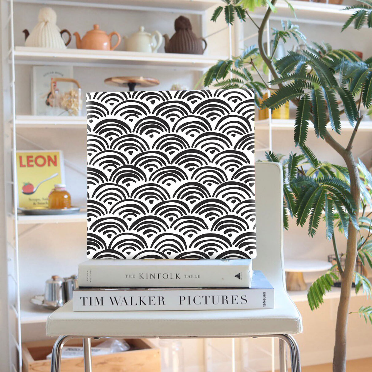 幾何学模様のウォールデコ インテリア雑貨 アートパネル キャンバス patt-1802-21