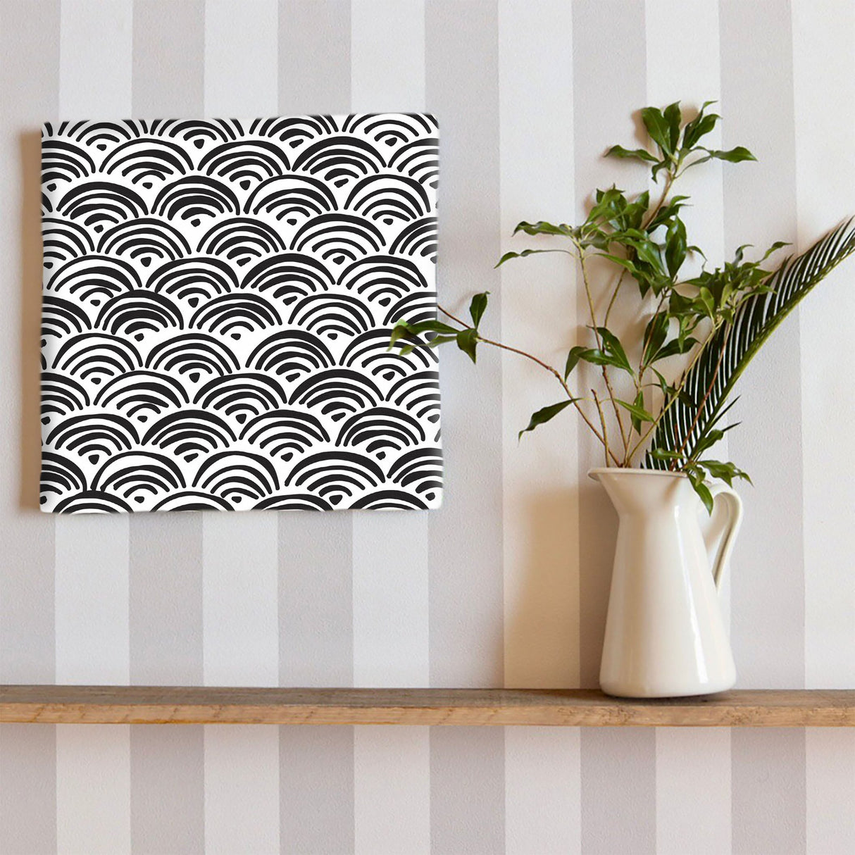 幾何学模様のウォールデコ インテリア雑貨 アートパネル キャンバス patt-1802-21