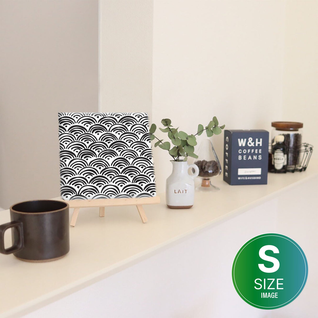 幾何学模様のウォールデコ インテリア雑貨 アートパネル キャンバス patt-1802-21