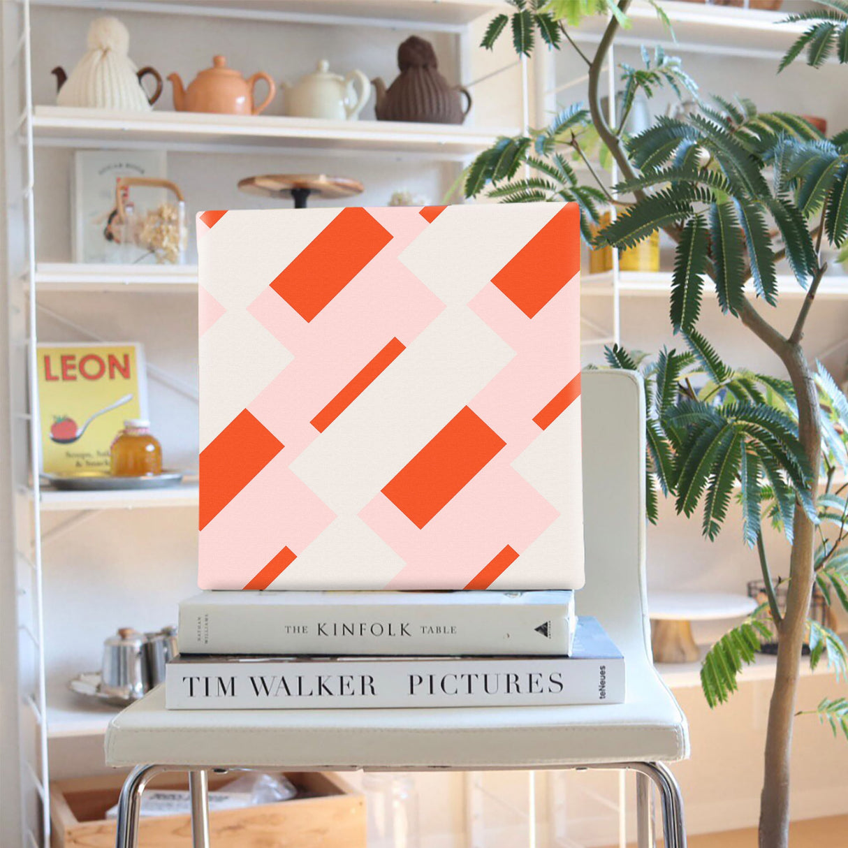 幾何学模様のファブリックパネル インテリア雑貨 アートパネル キャンバス patt-1803-001