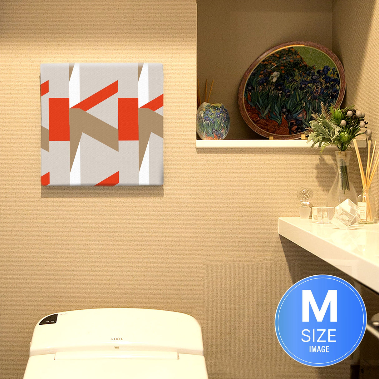 幾何学模様のアートパネル インテリア雑貨 アートパネル キャンバス patt-1803-003