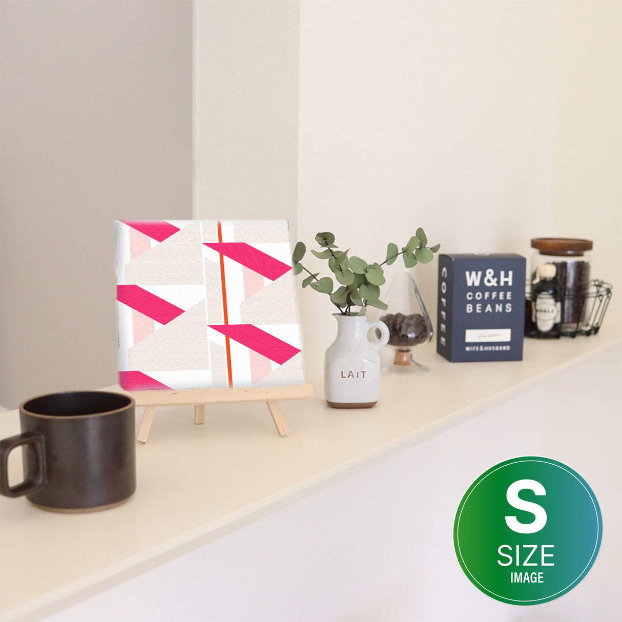 Geometric wall art Interior goods Art panel Canvas patt-1803-004