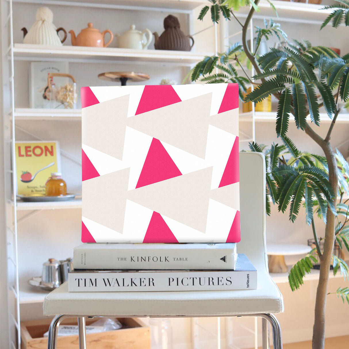 Geometric pattern fabric board Interior goods Art panel Canvas patt-1803-005