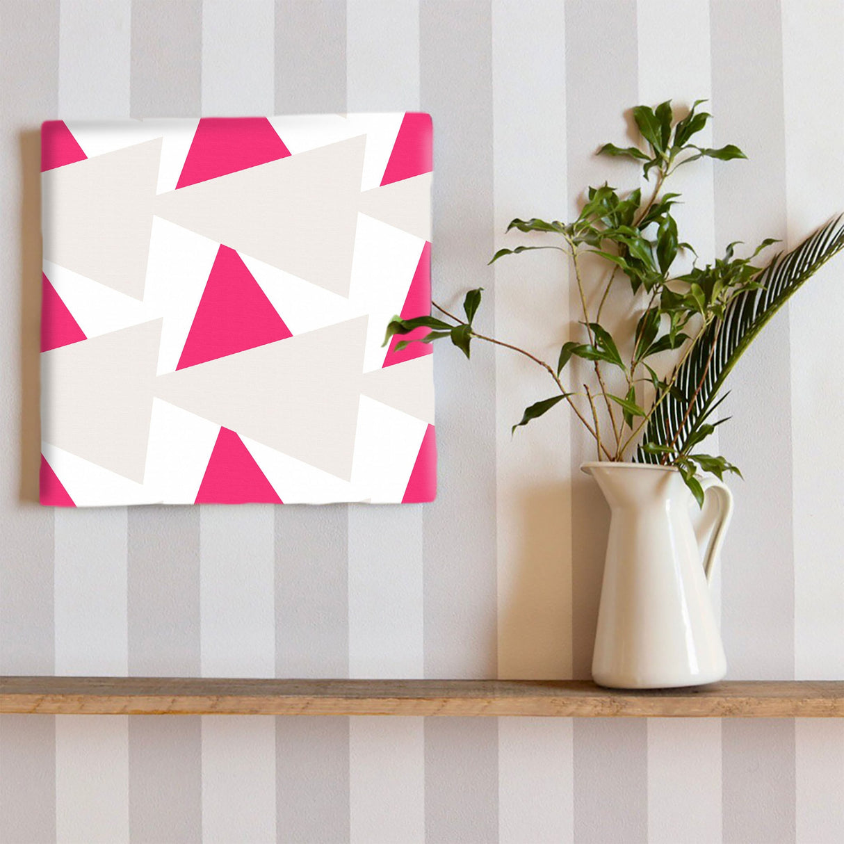 Geometric pattern fabric board Interior goods Art panel Canvas patt-1803-005