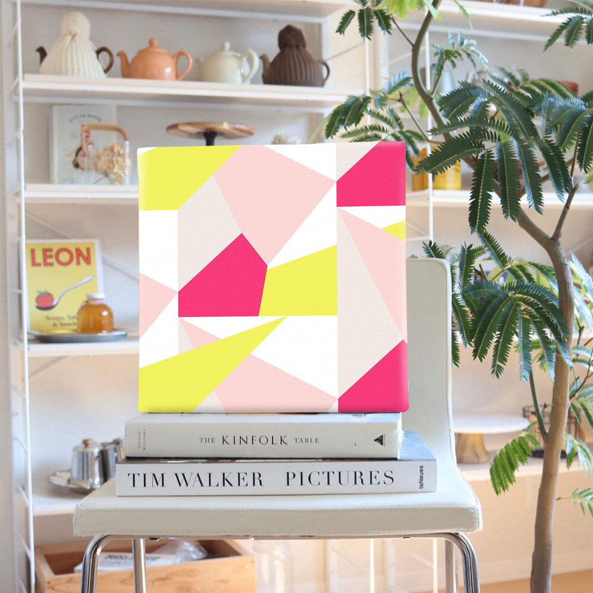 Geometric pattern fabric board Interior goods Art panel Canvas patt-1803-006