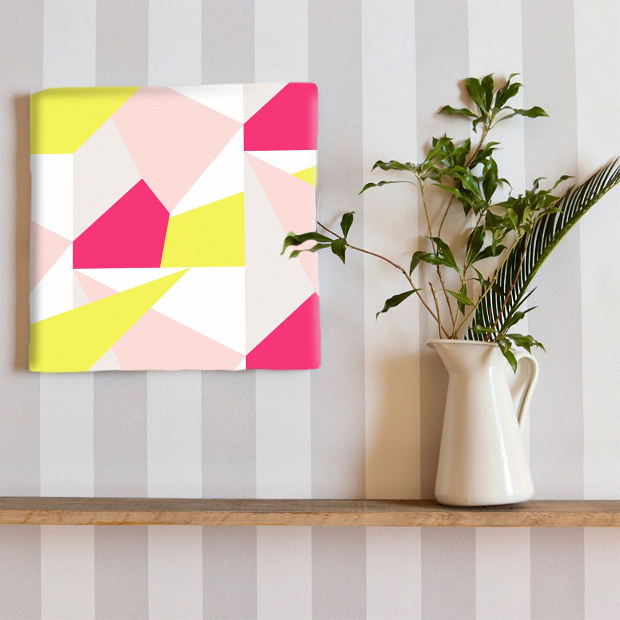 Geometric pattern fabric board Interior goods Art panel Canvas patt-1803-006