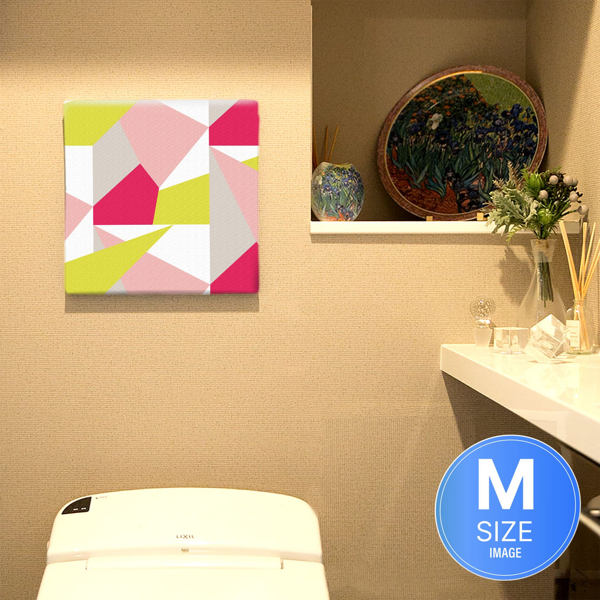 Geometric pattern fabric board Interior goods Art panel Canvas patt-1803-006