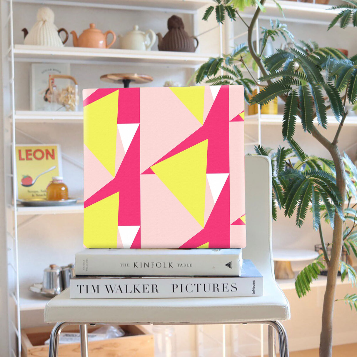 幾何学模様のファブリックパネル インテリア雑貨 アートパネル キャンバス patt-1803-008