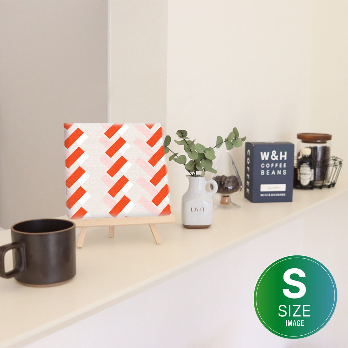 幾何学模様のアートパネル インテリア雑貨 アートパネル キャンバス patt-1803-009