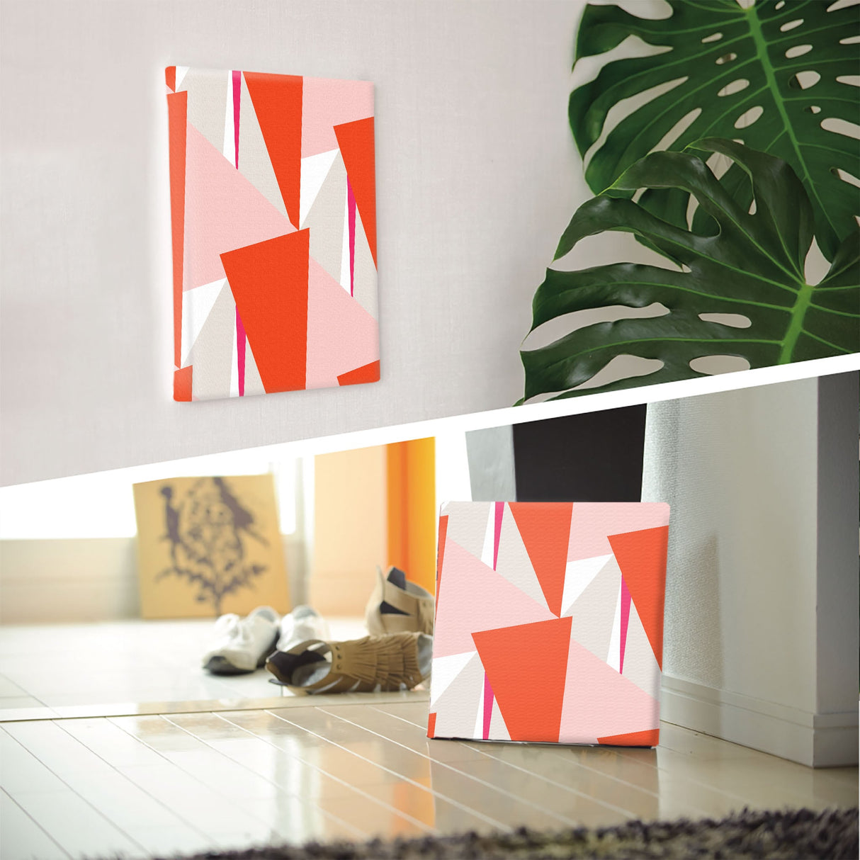 幾何学模様の壁掛けアート インテリア雑貨 アートパネル キャンバス patt-1803-010