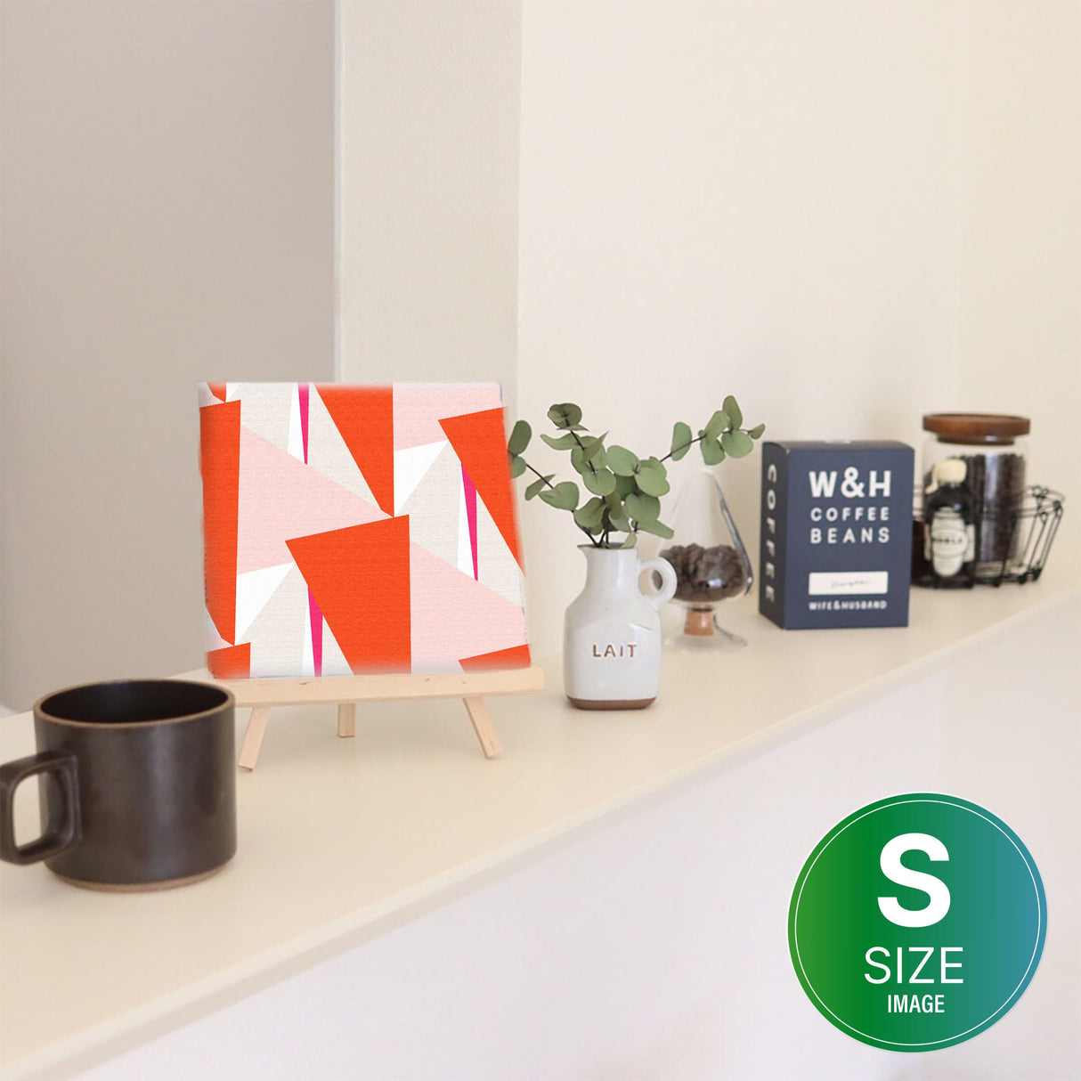 幾何学模様の壁掛けアート インテリア雑貨 アートパネル キャンバス patt-1803-010