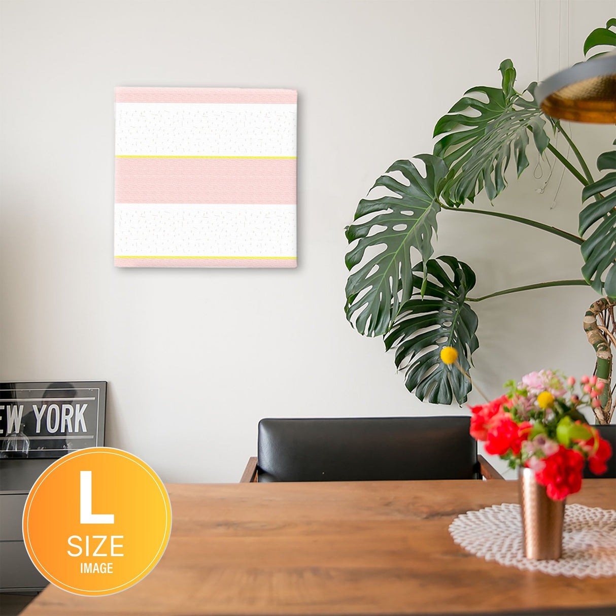 Geometric pattern fabric board Interior goods Art panel Canvas patt-1803-011