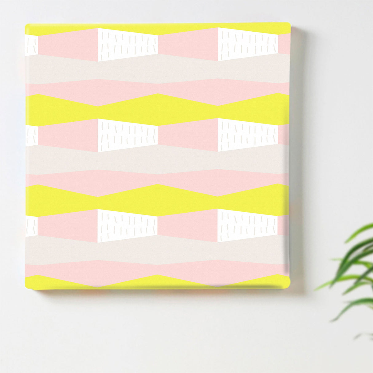 Geometric pattern fabric panel Interior goods Art panel Canvas patt-1803-014