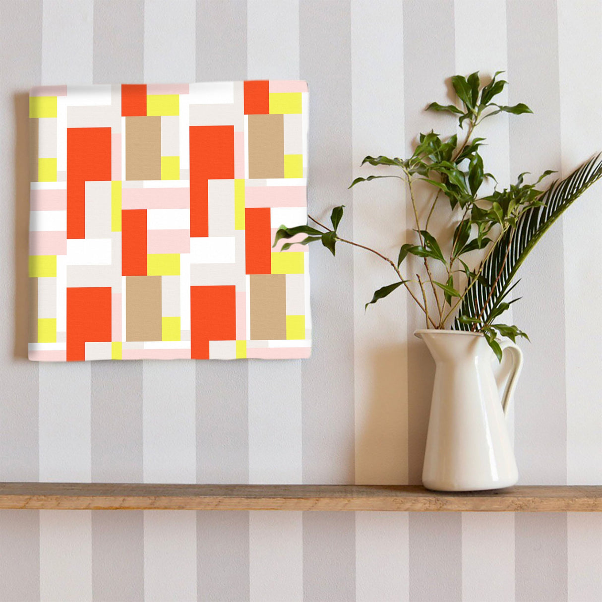 幾何学模様のファブリックボード インテリア雑貨 アートパネル キャンバス   patt-1803-031