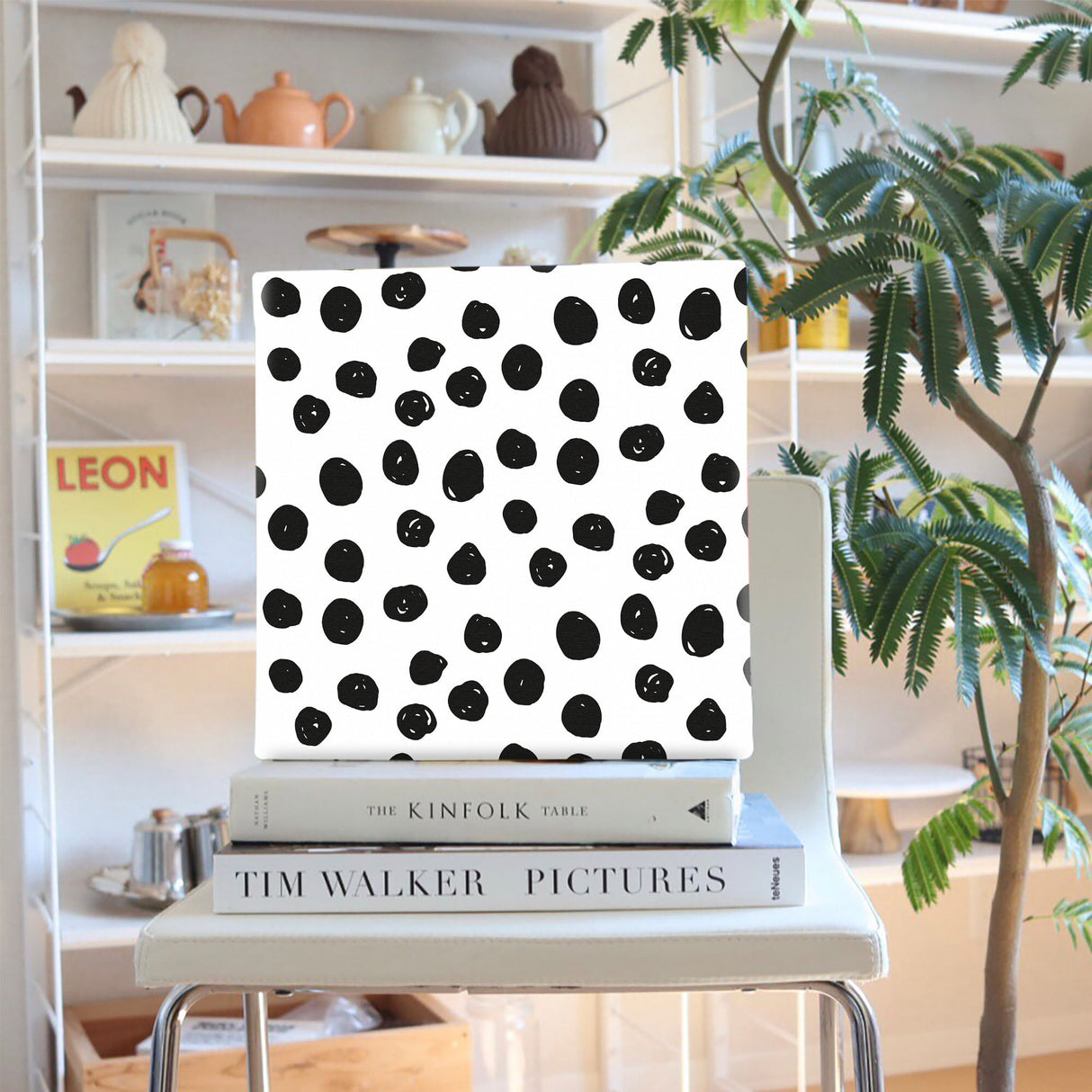 Dot pattern wall art Interior goods Art panel Canvas patt-1803-045