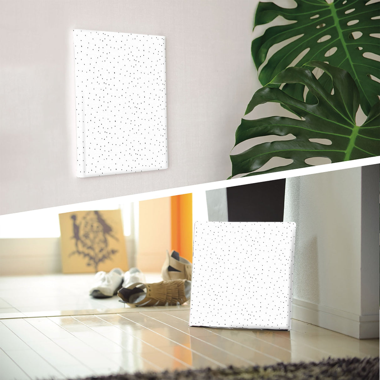 ドット柄のファブリックボード インテリア雑貨 アートパネル キャンバス   patt-1803-046