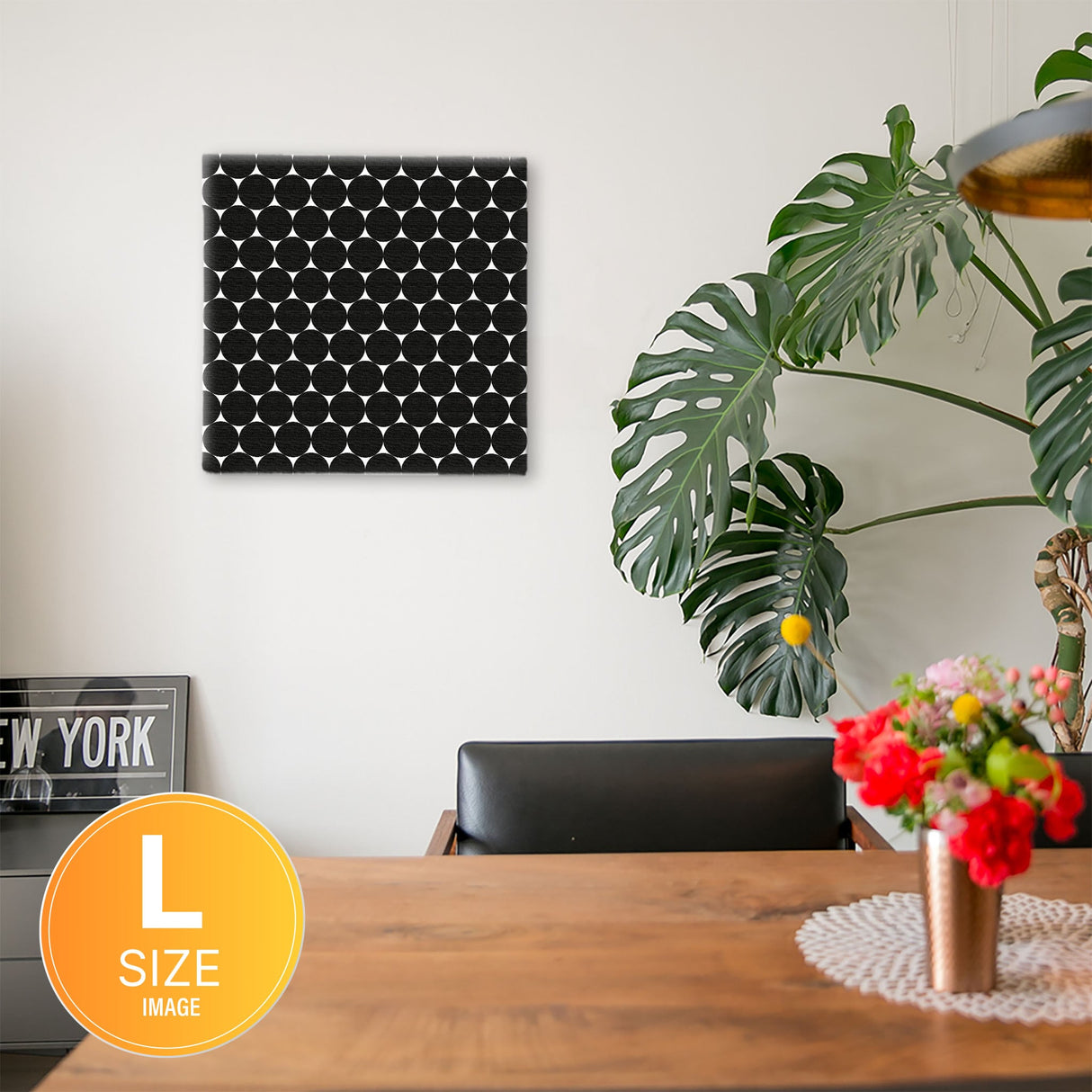 ドット柄のアートパネル インテリア雑貨 アートパネル キャンバス   patt-1803-060