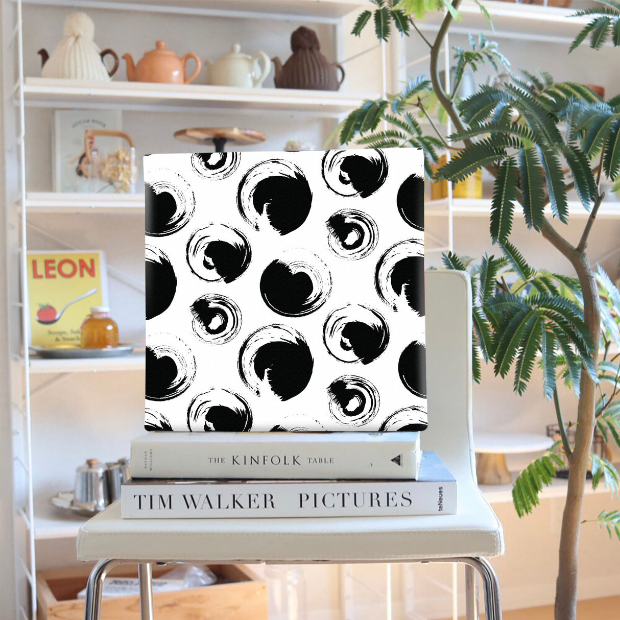 ドット柄のファブリックボード インテリア雑貨 アートパネル キャンバス   patt-1803-062