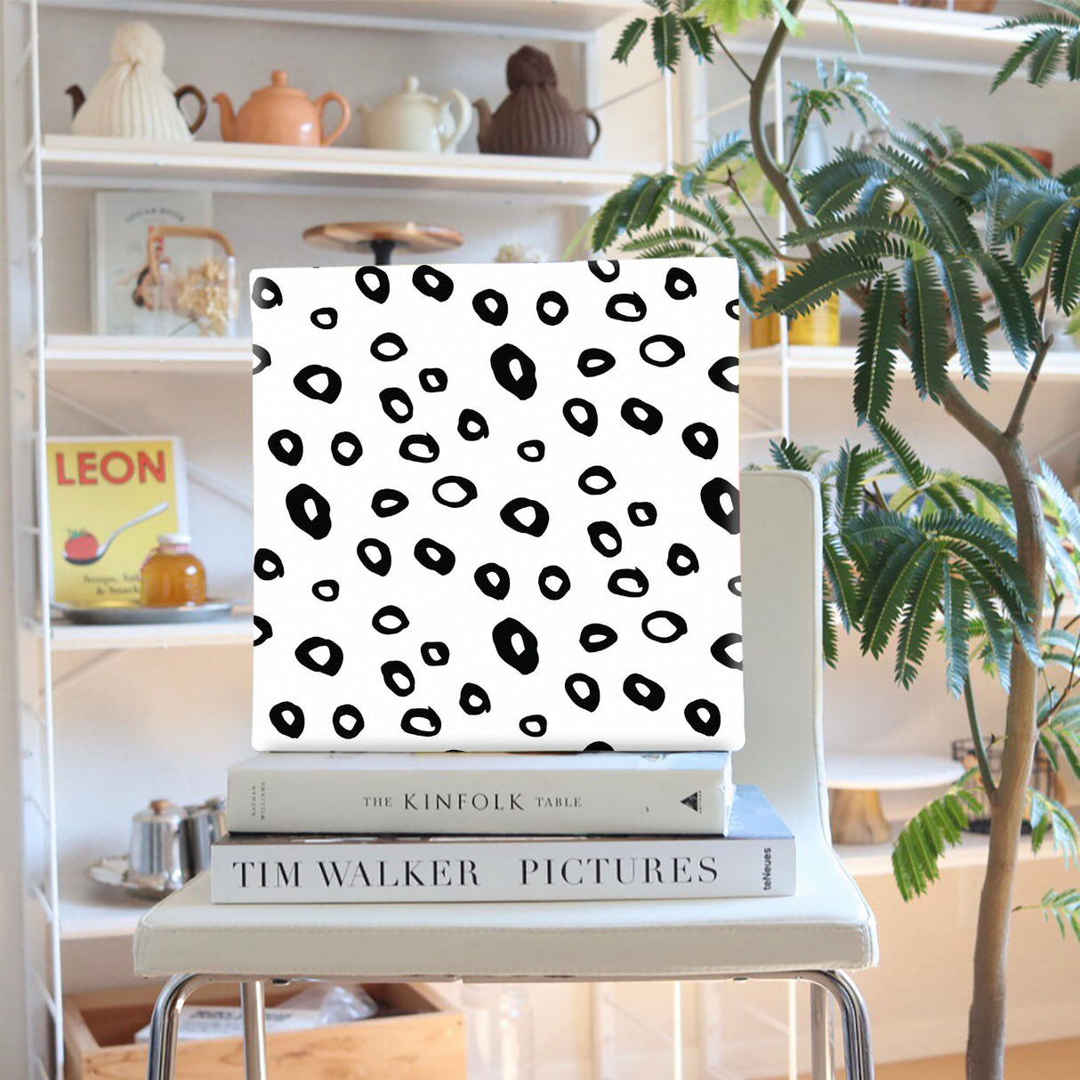 ドット柄のファブリックボード インテリア雑貨 アートパネル キャンバス   patt-1803-067