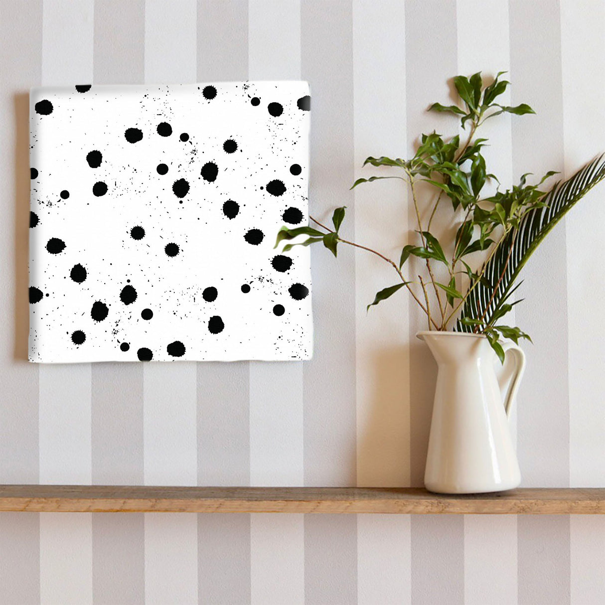 ドット柄のファブリックパネル インテリア雑貨 アートパネル キャンバス   patt-1803-068