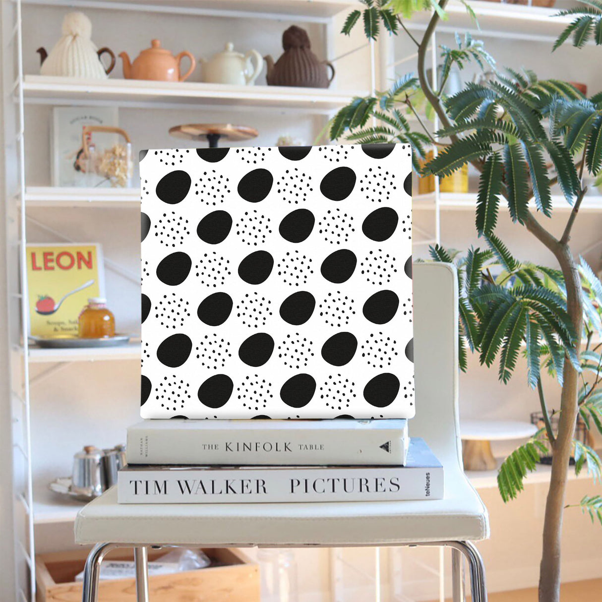 ドット柄のアートパネル インテリア雑貨 アートパネル キャンバス   patt-1803-071