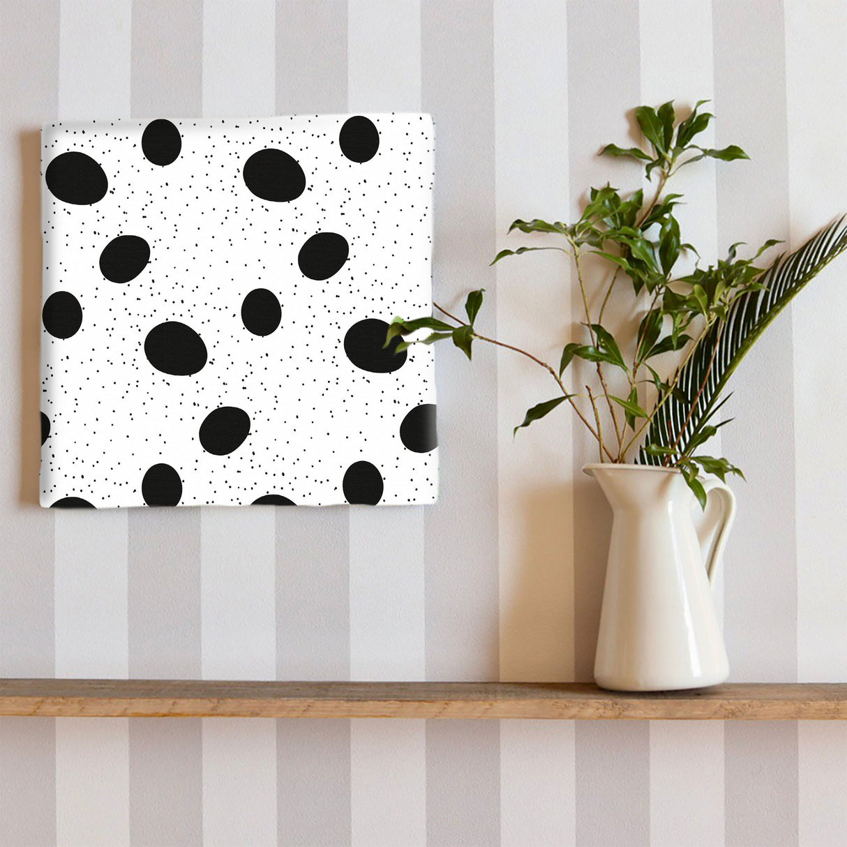 ドット柄の壁掛けアート インテリア雑貨 アートパネル キャンバス   patt-1803-072