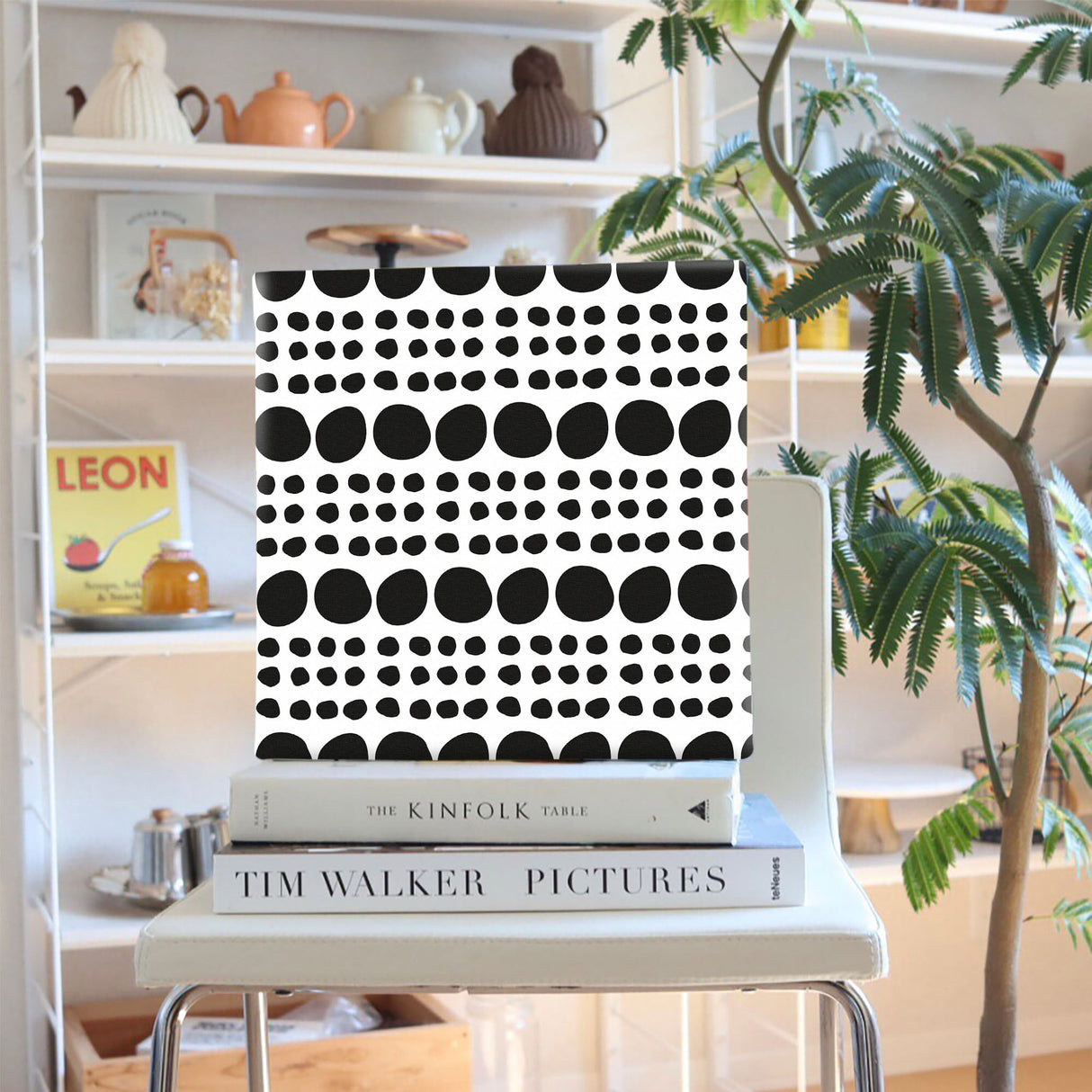 ドット柄のファブリックボード インテリア雑貨 アートパネル キャンバス   patt-1803-073