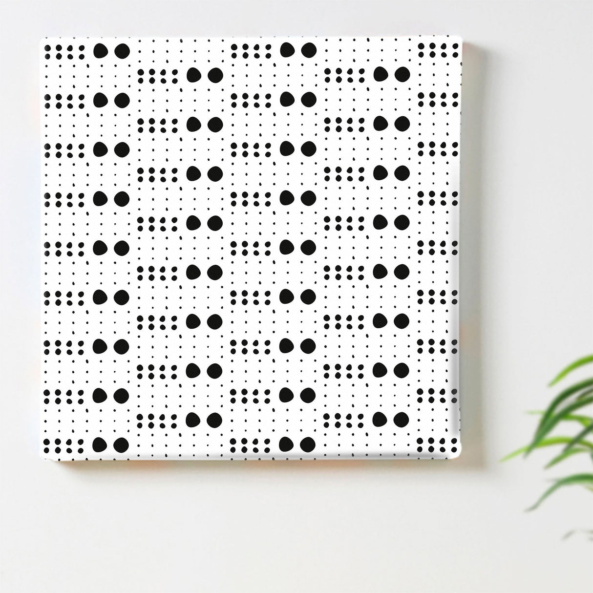 ドット柄のファブリックパネル インテリア雑貨 アートパネル キャンバス   patt-1803-074