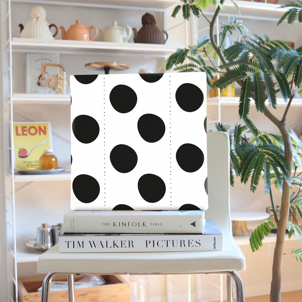 ドット柄のファブリックボード インテリア雑貨 アートパネル キャンバス   patt-1803-080