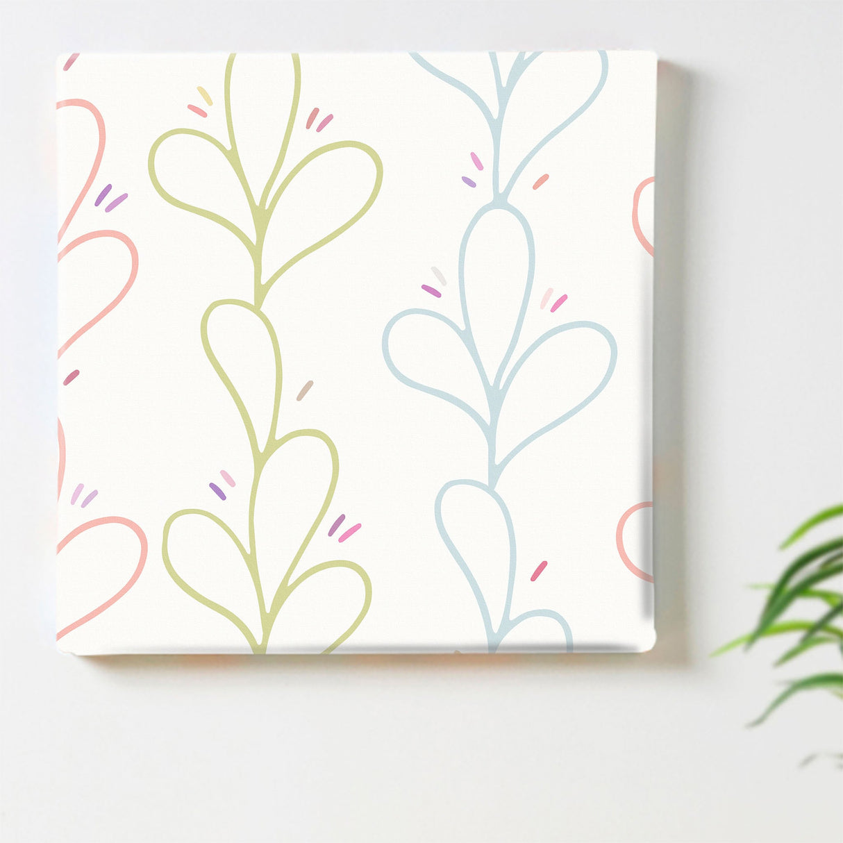 Nordic fabric panel interior goods art panel canvas patt-1902-344