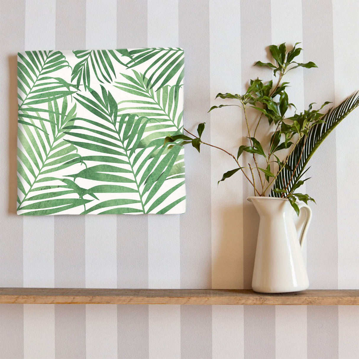 Botanical fabric board Interior goods Art panel Canvas Green Plants patt-2003-02