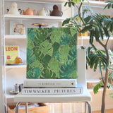 ボタニカルのファブリックパネル インテリア雑貨 アートパネル キャンバス グリーン 植物 patt-2003-04