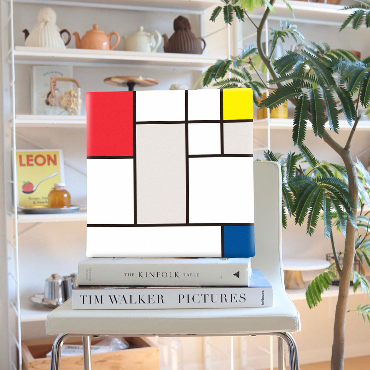 幾何学模様のファブリックパネル インテリア雑貨 アートパネル キャンバス カラフル  patt-2107-006