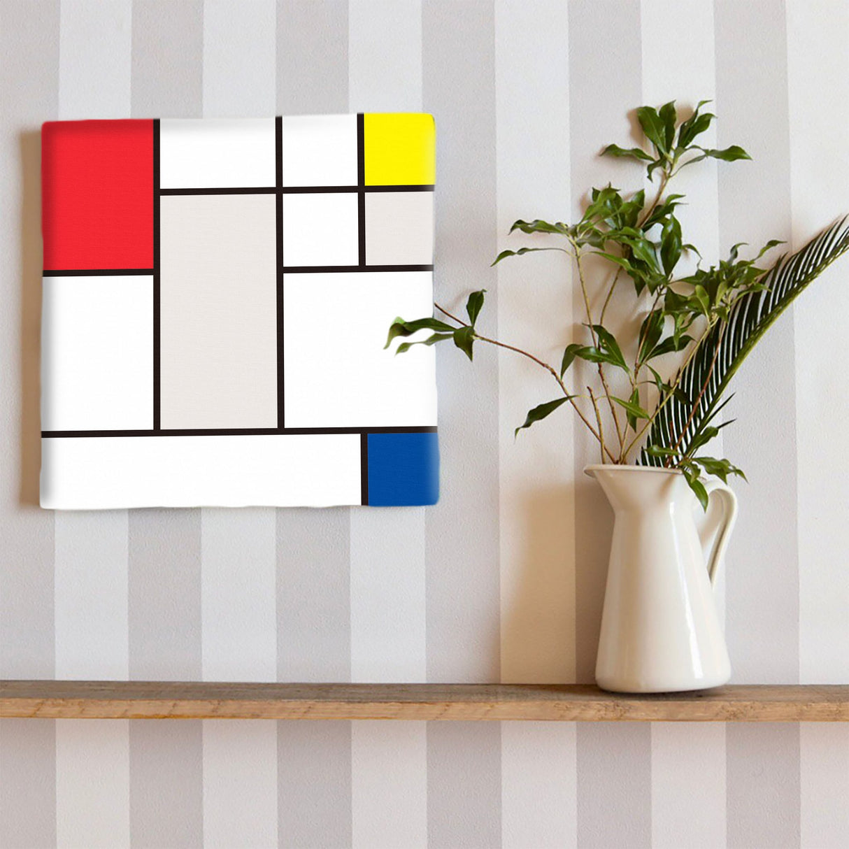 幾何学模様のファブリックパネル インテリア雑貨 アートパネル キャンバス カラフル  patt-2107-006