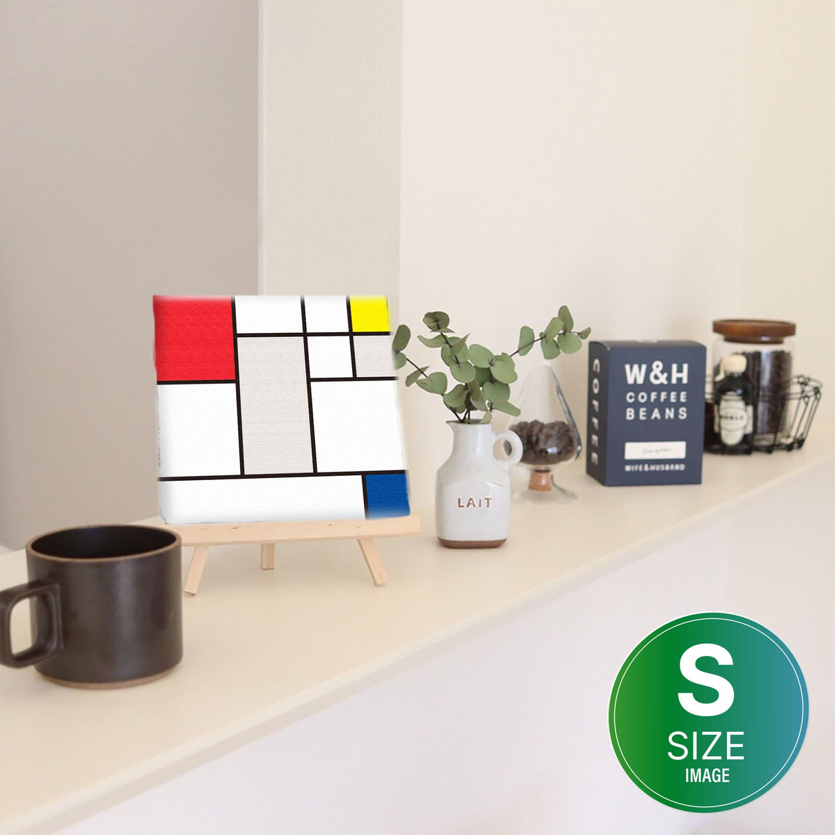 幾何学模様のファブリックパネル インテリア雑貨 アートパネル キャンバス カラフル  patt-2107-006